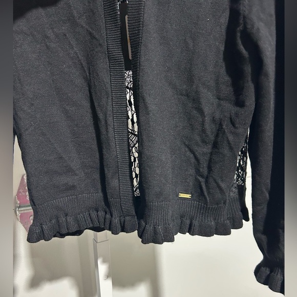 DKNY Women's Open-Stitch Drop-Shoulder Cardigan Sweater NWT - Picture 3 of 6